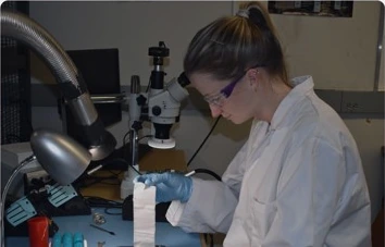 Microscope inspection in the lab