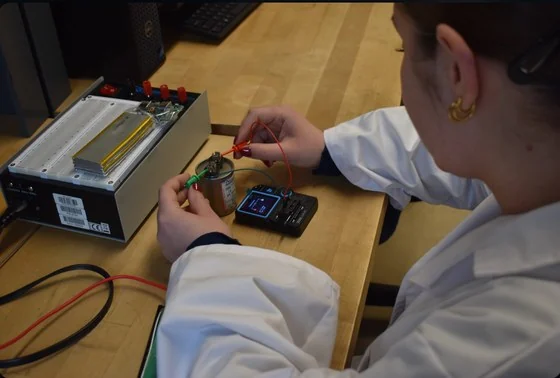 Battery and electronics testing setup